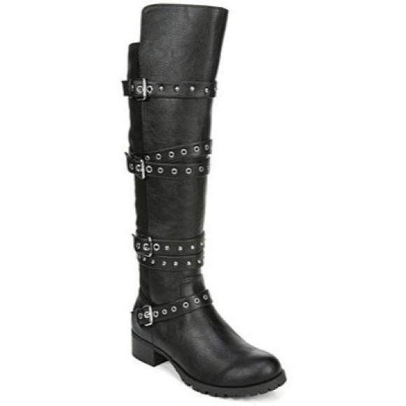 Fergalicious Shoes - Fergalicious Foxley Black Knee High Boots